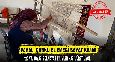 PAHALI ÇÜNKÜ EL EMEĞİ BAYAT KİLİMİ