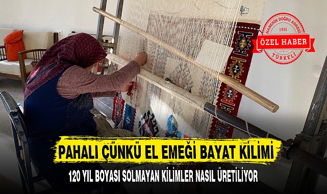 PAHALI ÇÜNKÜ EL EMEĞİ BAYAT KİLİMİ