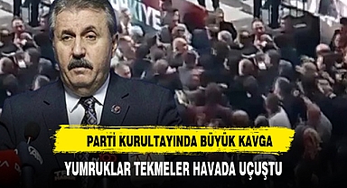 PARTİ KURULTAYINDA BÜYÜK KAVGA