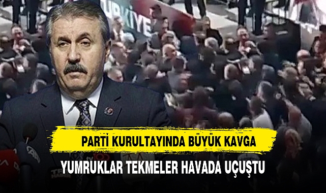 PARTİ KURULTAYINDA BÜYÜK KAVGA