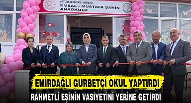 RAHMETLİ EŞİNİN VASİYETİNİ YERİNE GETİRDİ