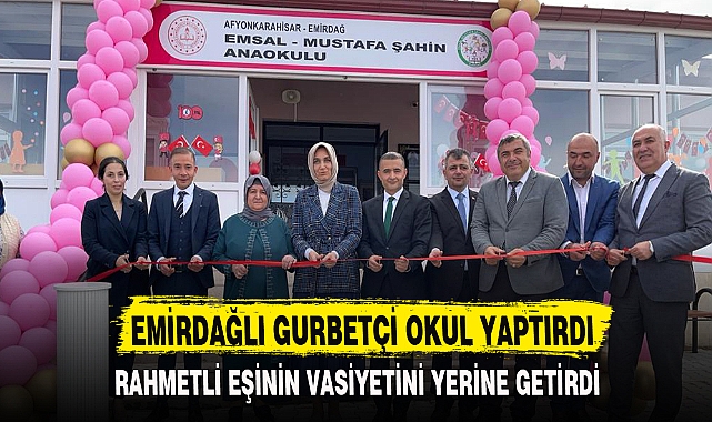 RAHMETLİ EŞİNİN VASİYETİNİ YERİNE GETİRDİ