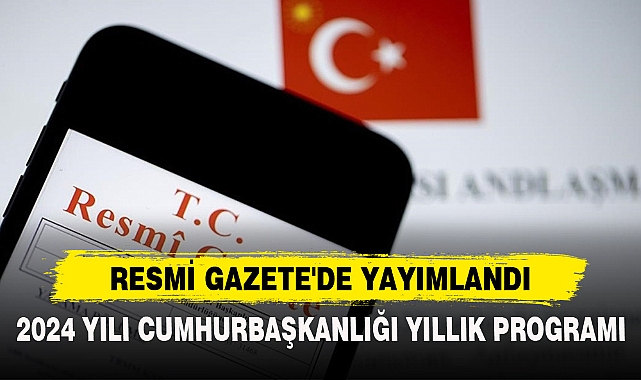 RESMİ GAZETE'DE YAYIMLANDI