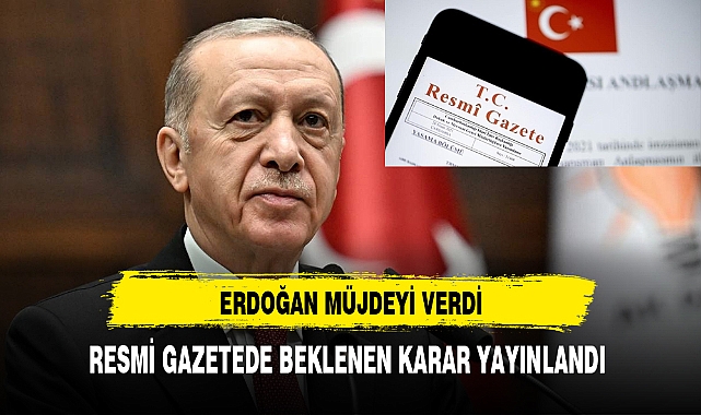RESMİ GAZETEDEN GENÇLERE MÜJDE GELDİ