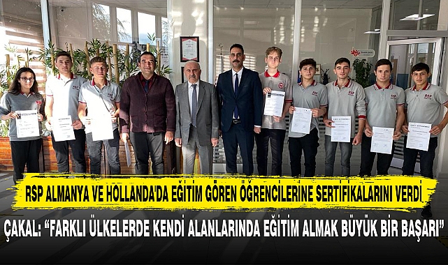 RSP ALMANYA VE HOLLANDA'DA EĞİTİM GÖREN ÖĞRENCİLERİNE SERTİFİKALARINI VERDİ