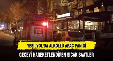 SARHOŞ SÜRÜCÜ YEŞİLYOLU BİRBİRİNE KATTI
