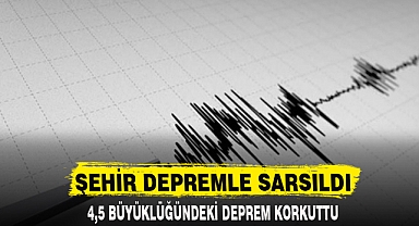ŞEHİR DEPREMLE SARSILDI
