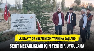 ŞEHİT MEZARLIKLARI İÇİN YENİ BİR UYGULAMA
