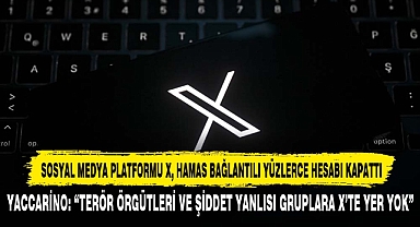 SOSYAL MEDYA PLATFORMU X, HAMAS BAĞLANTILI YÜZLERCE HESABI KAPATTI