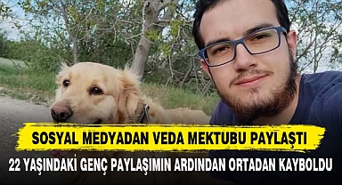SOSYAL MEDYADAN VEDA MEKTUBU PAYLAŞTI