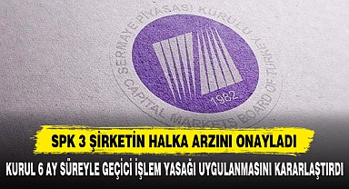 SPK 3 ŞİRKETİN HALKA ARZINI ONAYLADI