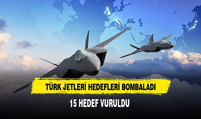 Suriye'nin kuzeyindeki 15 terör hedefi hava harekatlarıyla vuruldu