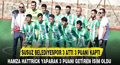SUSUZ BELEDİYESPOR 3 ATTI 3 PUANI KAPTI