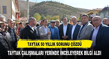 TAYTAK'TAN 50 YILLIK SORUNA ÇÖZÜM