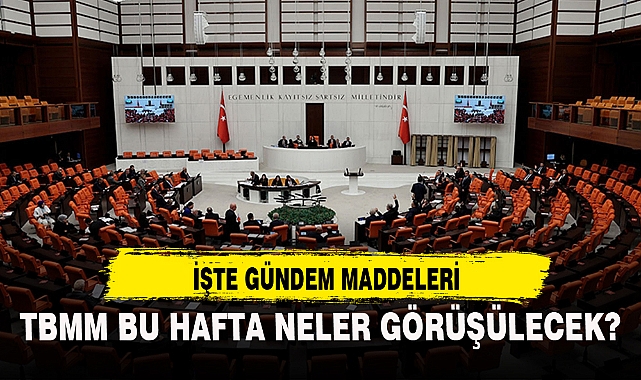 TBMM BU HAFTA NELER GÖRÜŞÜLECEK?