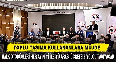 TOPLU TAŞIMA KULLANANLARA MÜJDE
