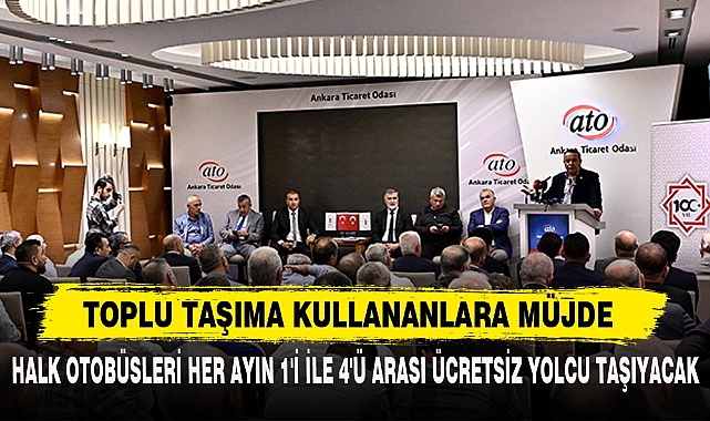 TOPLU TAŞIMA KULLANANLARA MÜJDE