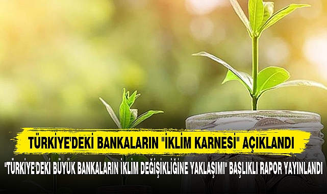 TÜRKİYE'DEKİ BANKALARIN "İKLİM KARNESİ" AÇIKLANDI