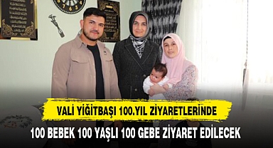 VALİ YİĞİBAŞI 100. YIL ZİYARETLERİNDE