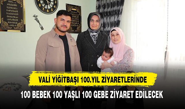 VALİ YİĞİBAŞI 100. YIL ZİYARETLERİNDE