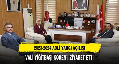 VALİ YİĞİTBAŞI KÖKEN'İ ZİYARET ETTİ