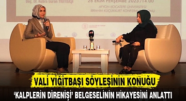 VALİ YİĞİTBAŞI SÖYLEŞİNİN KONUĞU