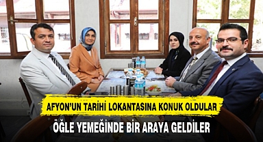 VALİ YİĞİTBAŞI VE HEYET AFYONKARAHİSAR'IN ASIRLIK MEKANINDA BULUŞTU