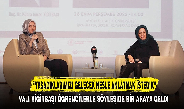 “YAŞADIKLARIMIZI GELECEK NESLE ANLATMAK İSTEDİK”