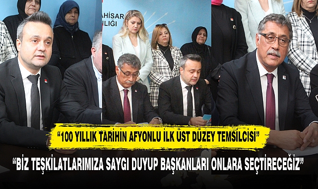 "100 YILLIK TARİHİN AFYONLU İLK ÜST DÜZEY TEMSİLCİSİ"