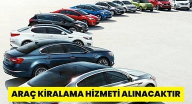 ARAÇ KİRALAMA HİZMETİ ALINACAKTIR