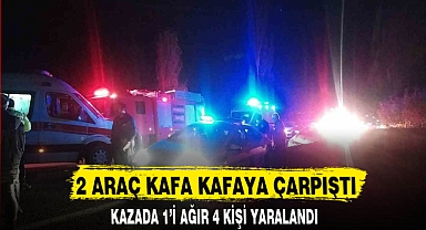2 ARAÇ KAFA KAFAYA ÇARPIŞTI