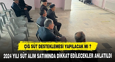 2024 YILI SÜT ALIM SATIMINDA DİKKAT EDİLECEKLER ANLATILDI