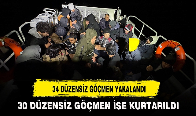 34 DÜZENSİZ GÖÇMEN YAKALANDI