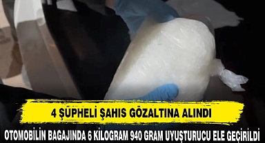 4 ŞÜPHELİ ŞAHIS GÖZALTINA ALINDI