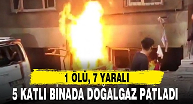 5 KATLI BİNADA DOĞALGAZ PATLADI