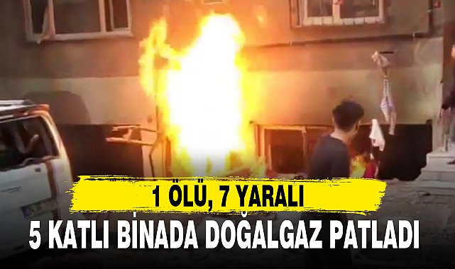 5 KATLI BİNADA DOĞALGAZ PATLADI