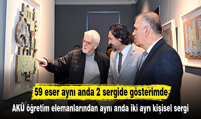 59 eser aynı anda 2 sergide gösterimde