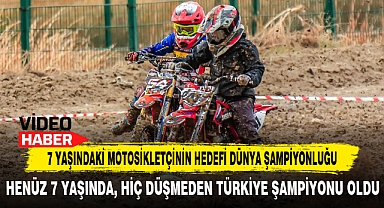 7 Yaşındaki Motosikletçinin Hedefi Dünya Şampiyonluğu