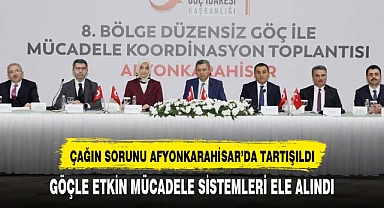8. Bölge Düzensiz Göçle Mücadele Koordinasyon Toplantısı Afyonkarahisar'da yapıldı
