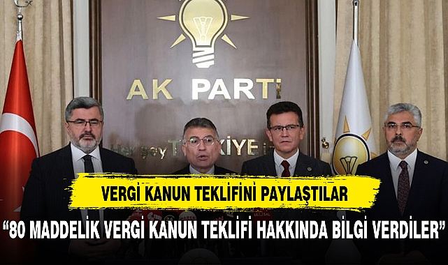80 Maddelik vergi kanunu teklifi TBMM'ye sunuldu