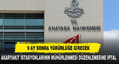 9 AY SONRA YÜRÜRLÜĞE GİRECEK