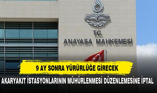 9 AY SONRA YÜRÜRLÜĞE GİRECEK