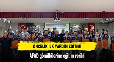 AFAD gönüllülerine eğitim verildi