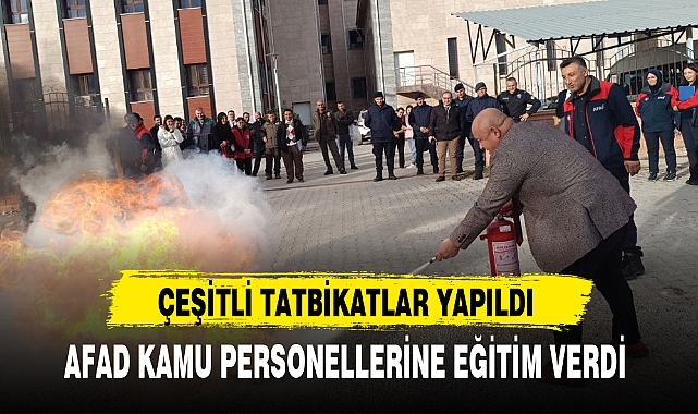 AFAD KAMU PERSONELLERİNE EĞİTİM VERDİ