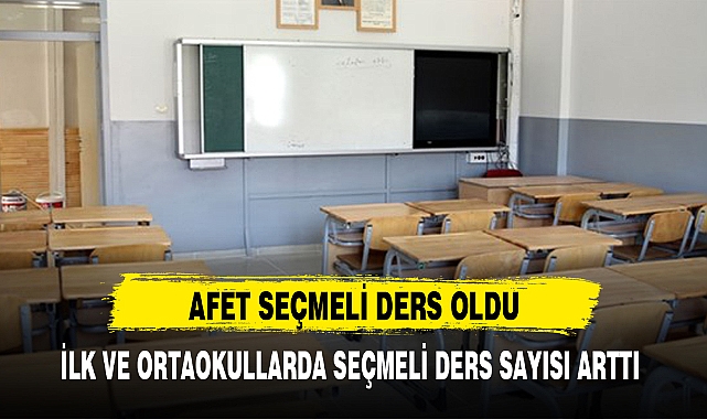 AFET SEÇMELİ DERS OLDU