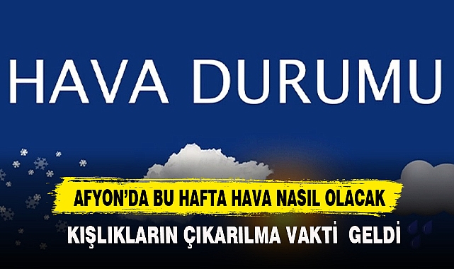 Afyon 4 dereceye kadar düşecek