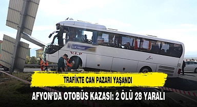Afyon'da Feci Kaza:2 Ölü 28 Yaralı