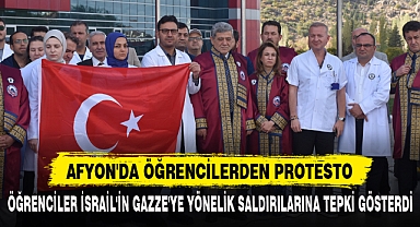 AFYON'DA ÖĞRENCİLERDEN PROTESTO