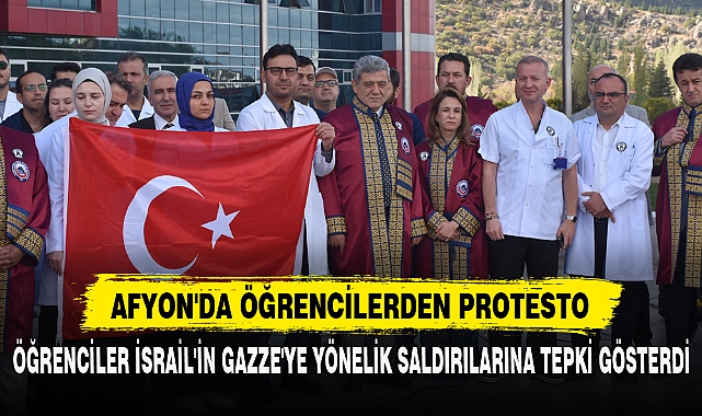 AFYON'DA ÖĞRENCİLERDEN PROTESTO