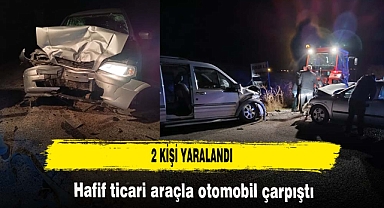 Afyon'da peş peşe trafik kazaları 2 yaralı